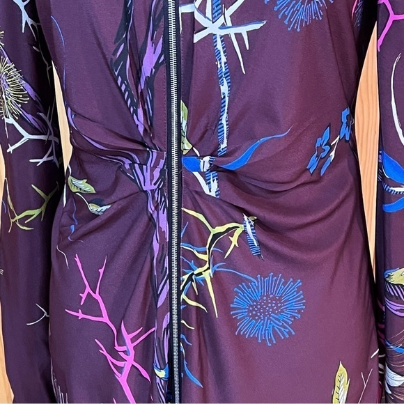 Rag & Bone Rainier Front Zip Floral Dress Sz-4 - Picture 5 of 14